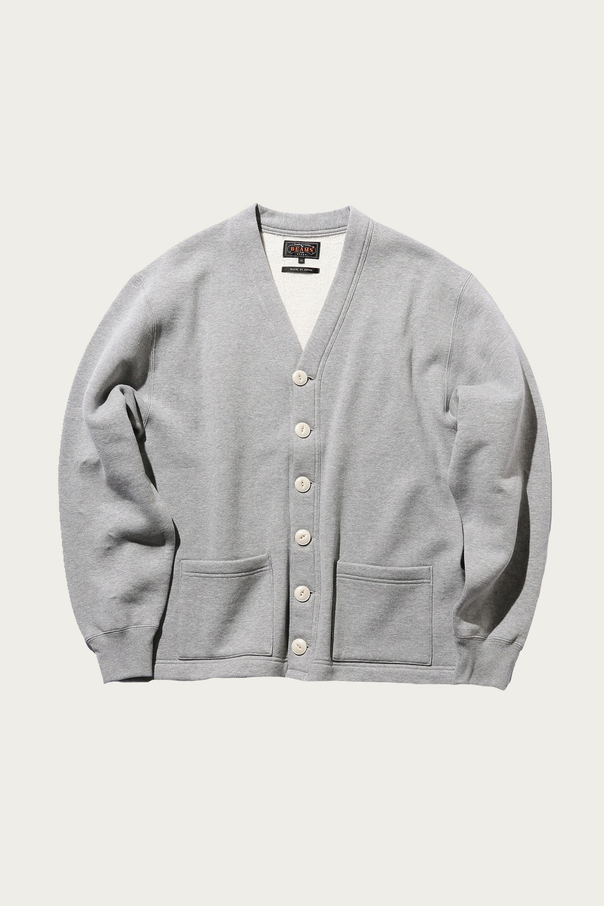 Sweat V Cardigan - Grey - 1