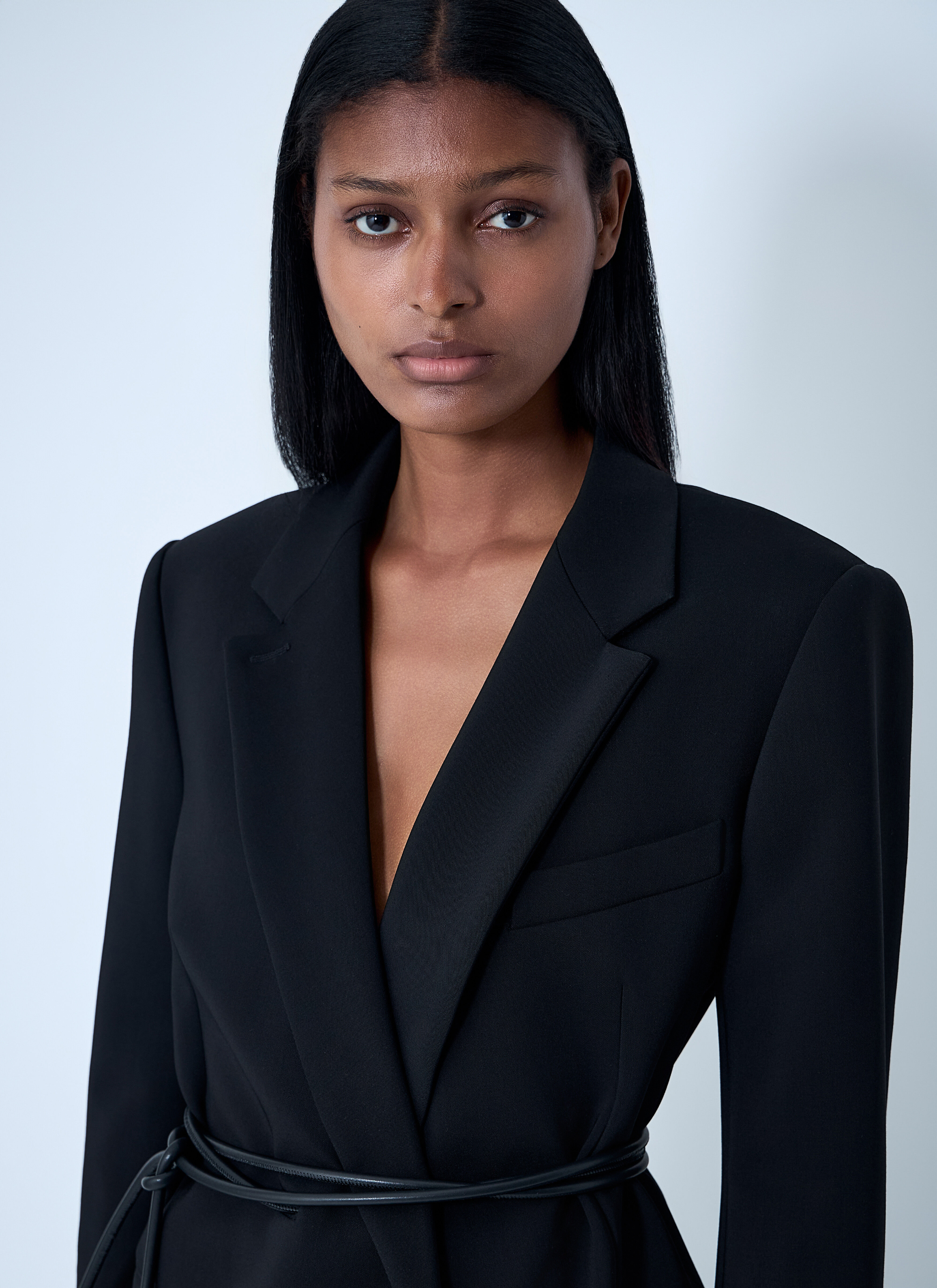 Belted Single-Breasted Blazer - 5