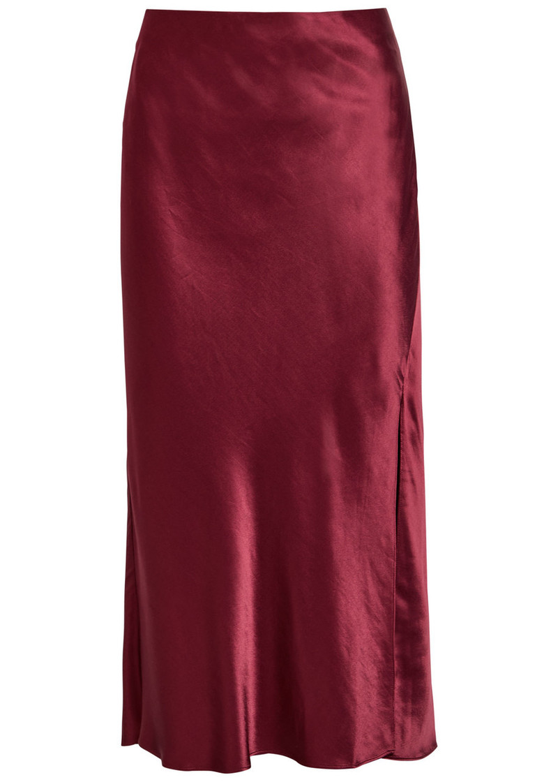 Rails Maya Side Split Satin Skirt 1