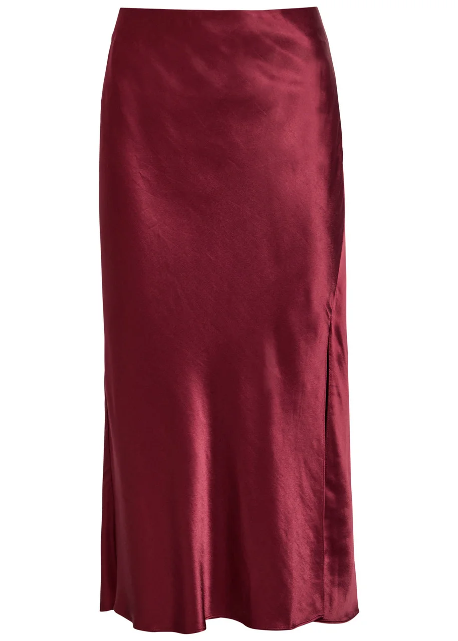 Rails Maya Side Split Satin Skirt - 1