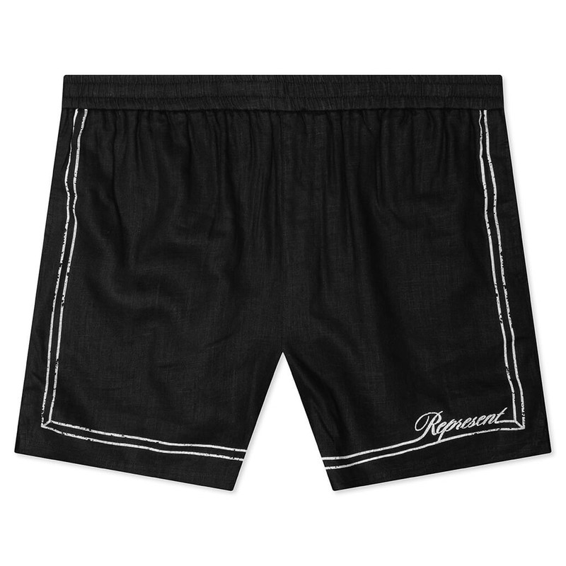 BORDER SHORT - JET BLACK - 1