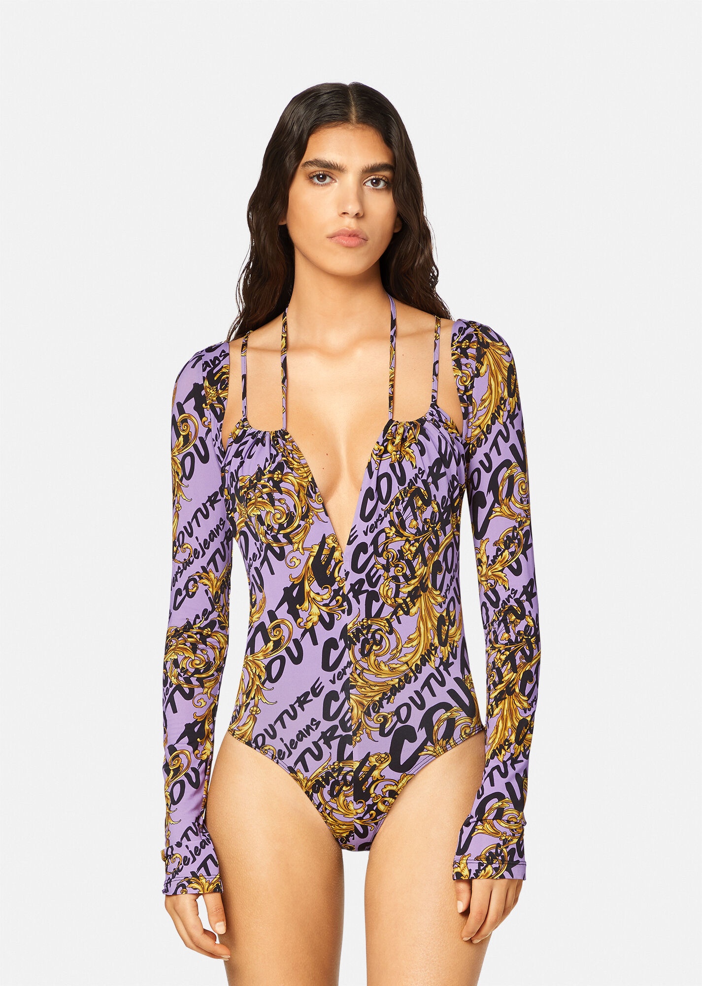 Logo Brush Couture Body Suit - 3