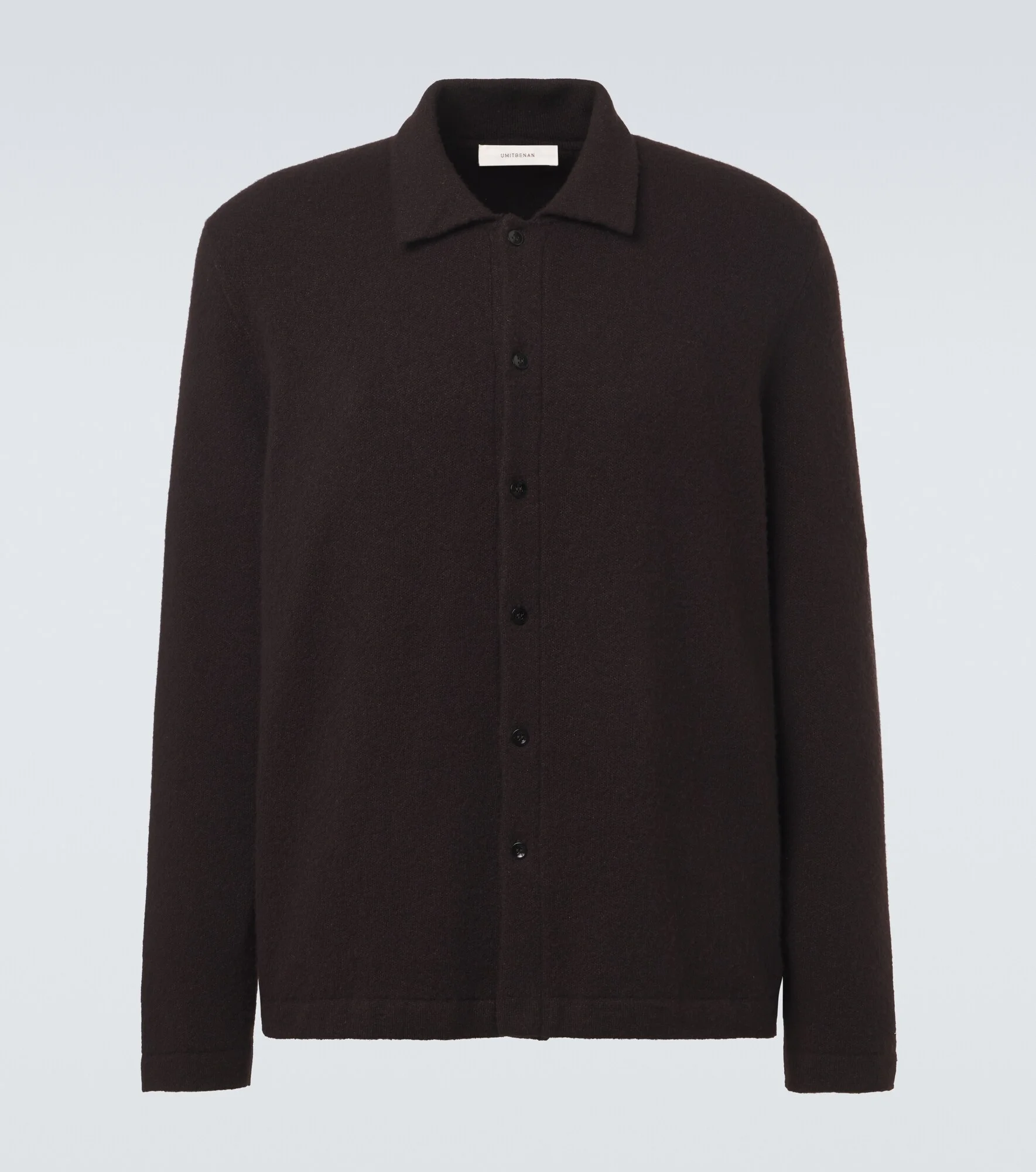 Winter Sunset wool and silk overshirt - 1