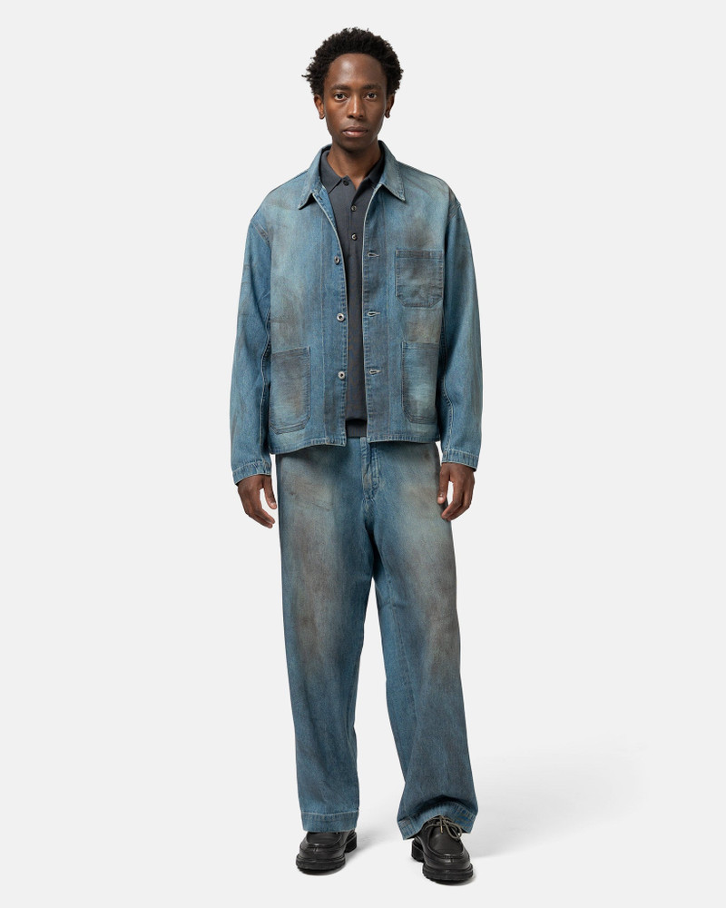 A.PRESSE Vintage Denim Coverall Jacket Indigo outlook