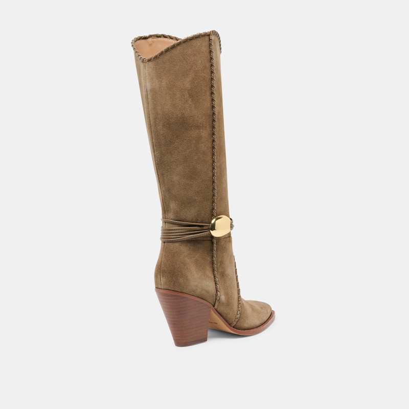 JODY BOOTS OLIVE SUEDE 4