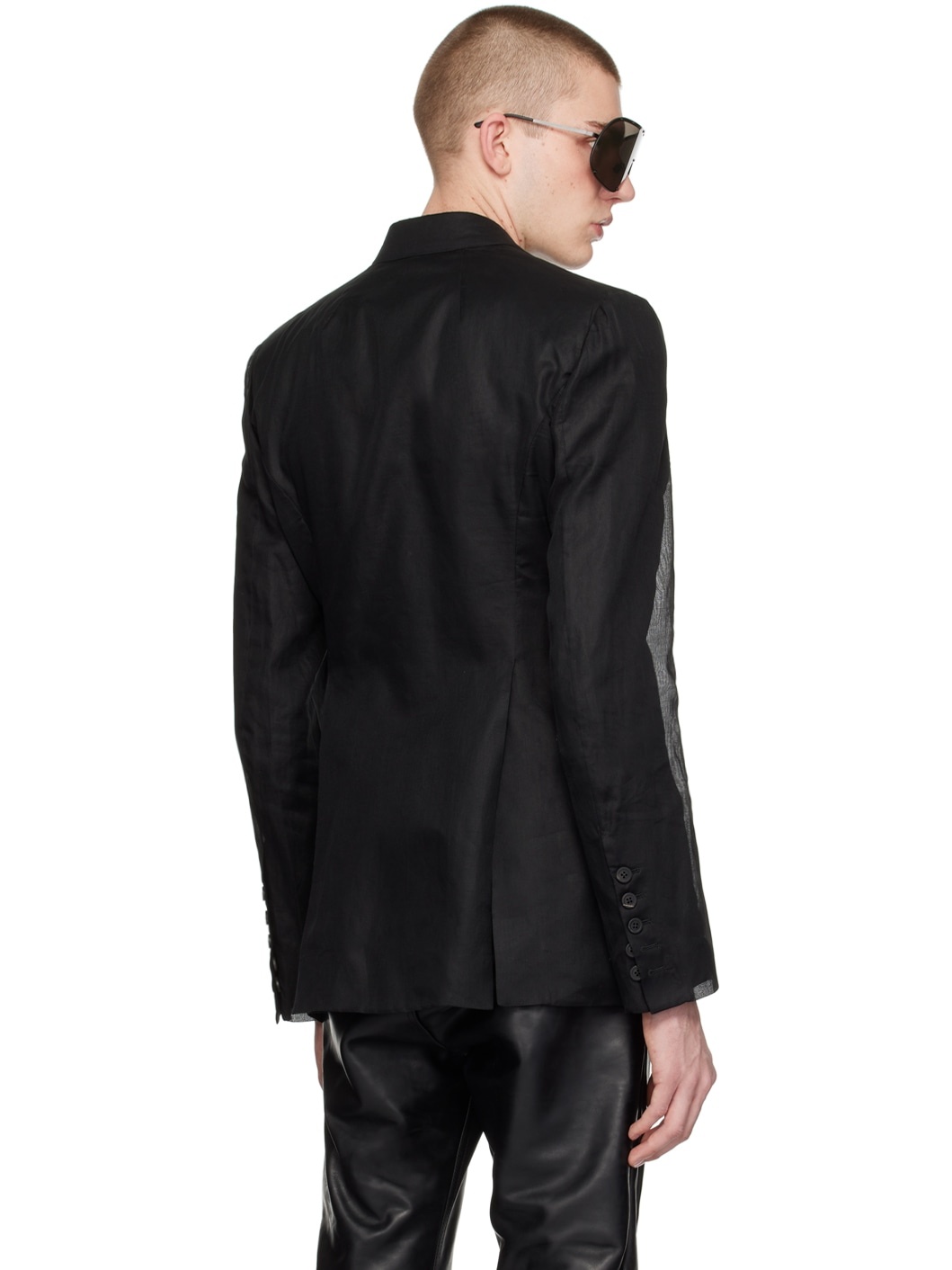 Black Fogpocket Blazer - 3