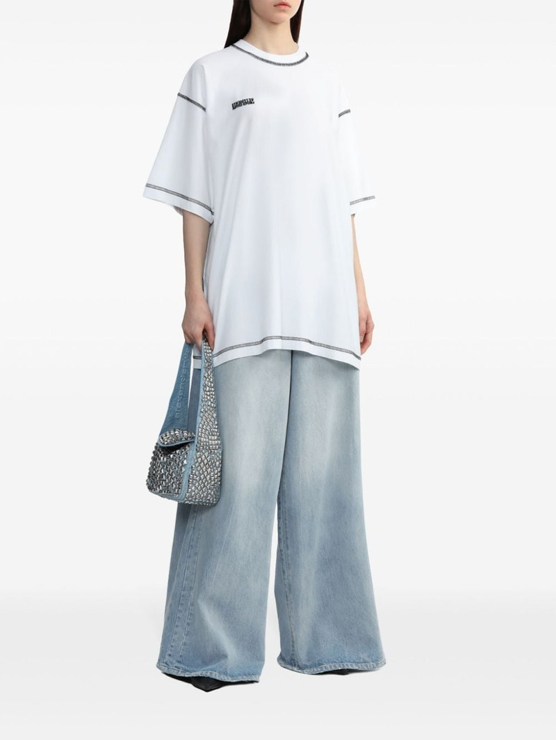 VETEMENTS contrast-stitching cotton T-shirt outlook
