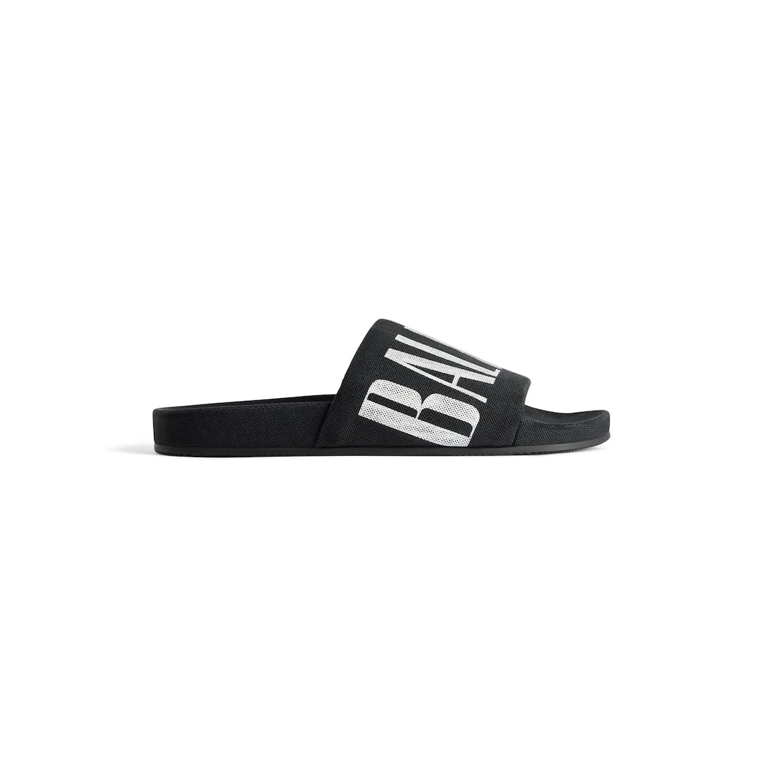 Men's Pool Slide Sandal in Black/white - 1