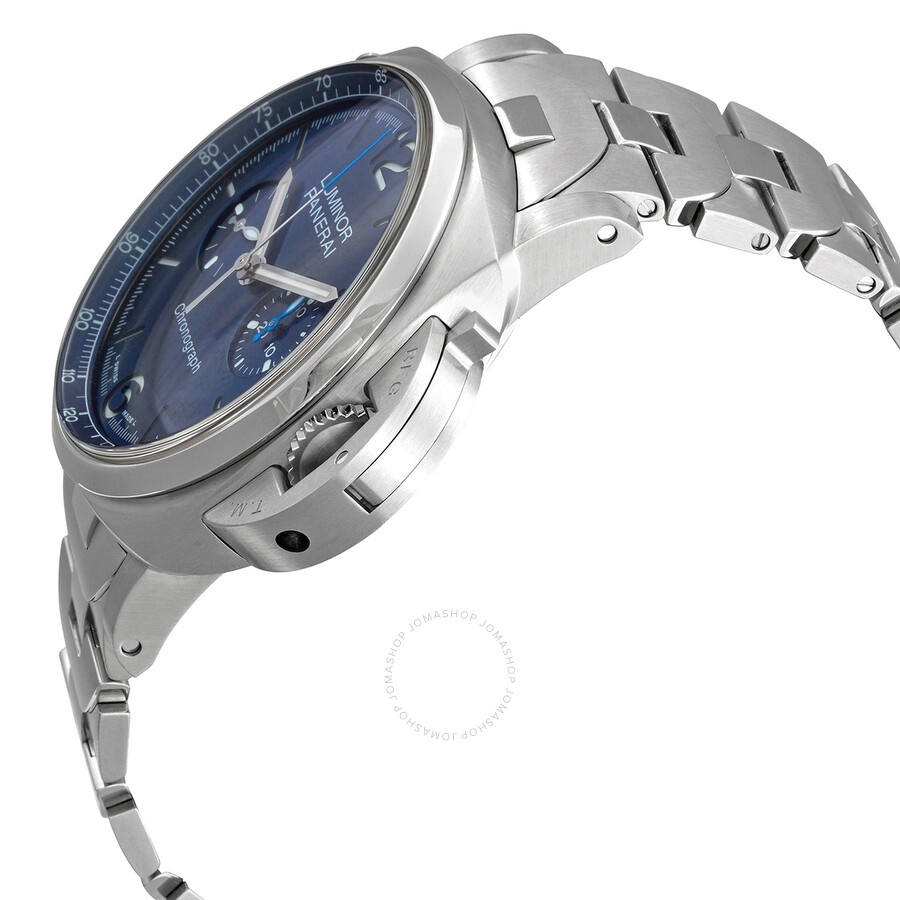 Panerai Luminor Chrono Chronograph Automatic Blue Dial Men's Watch PAM01110 - 2