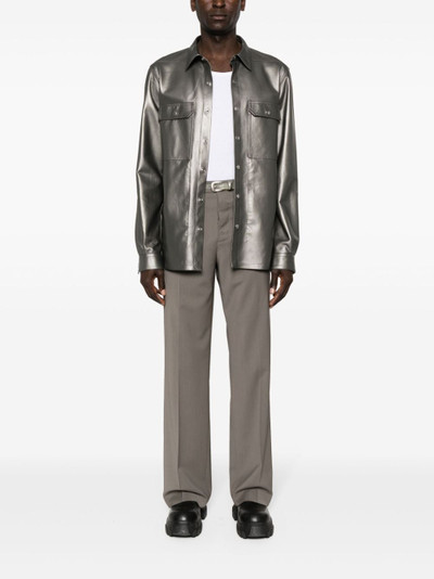 Rick Owens pressed-crease straight trousers outlook