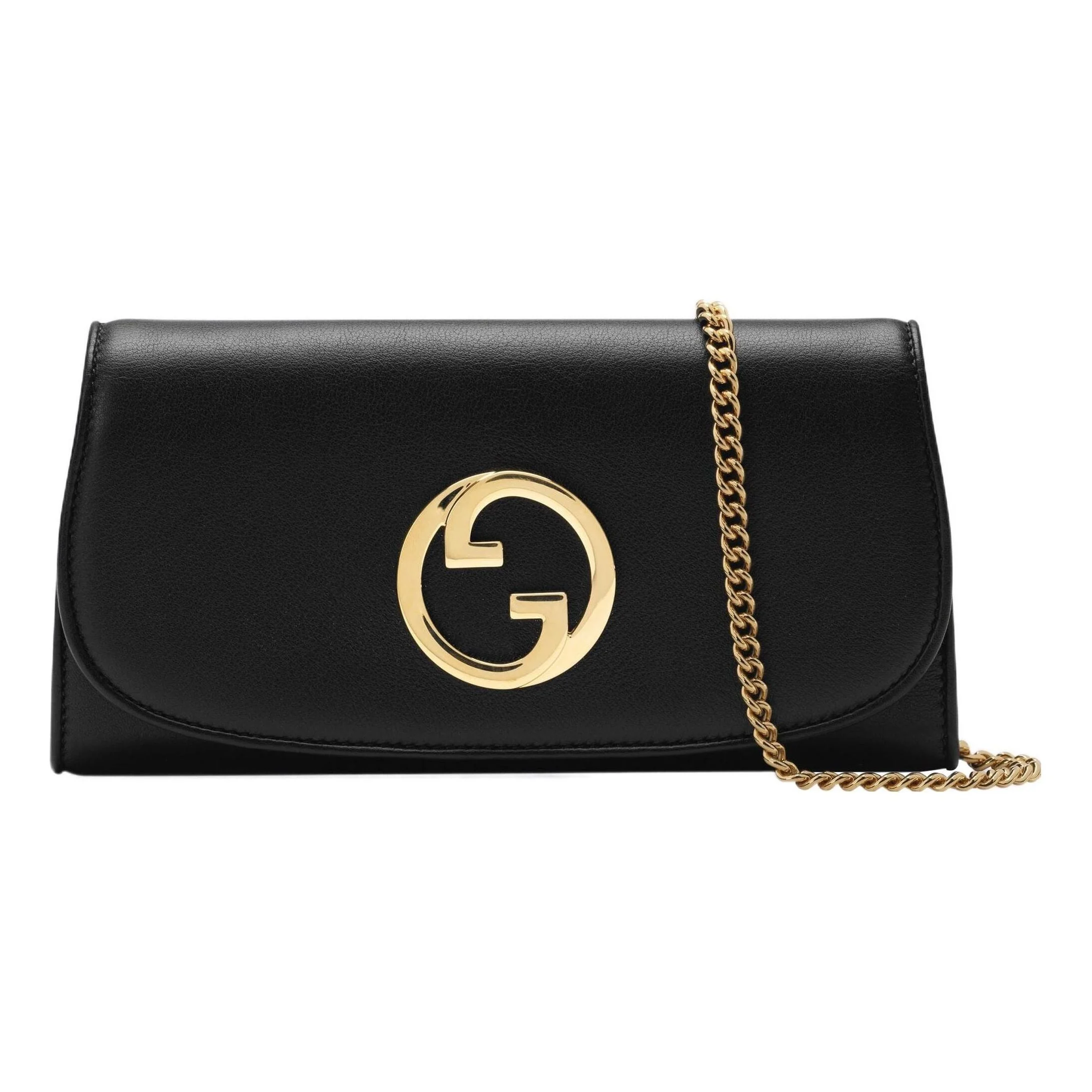 (WMNS) Gucci Blondie Continental Chain Wallet 'Black' 725215-UXX0G-1000 - 1