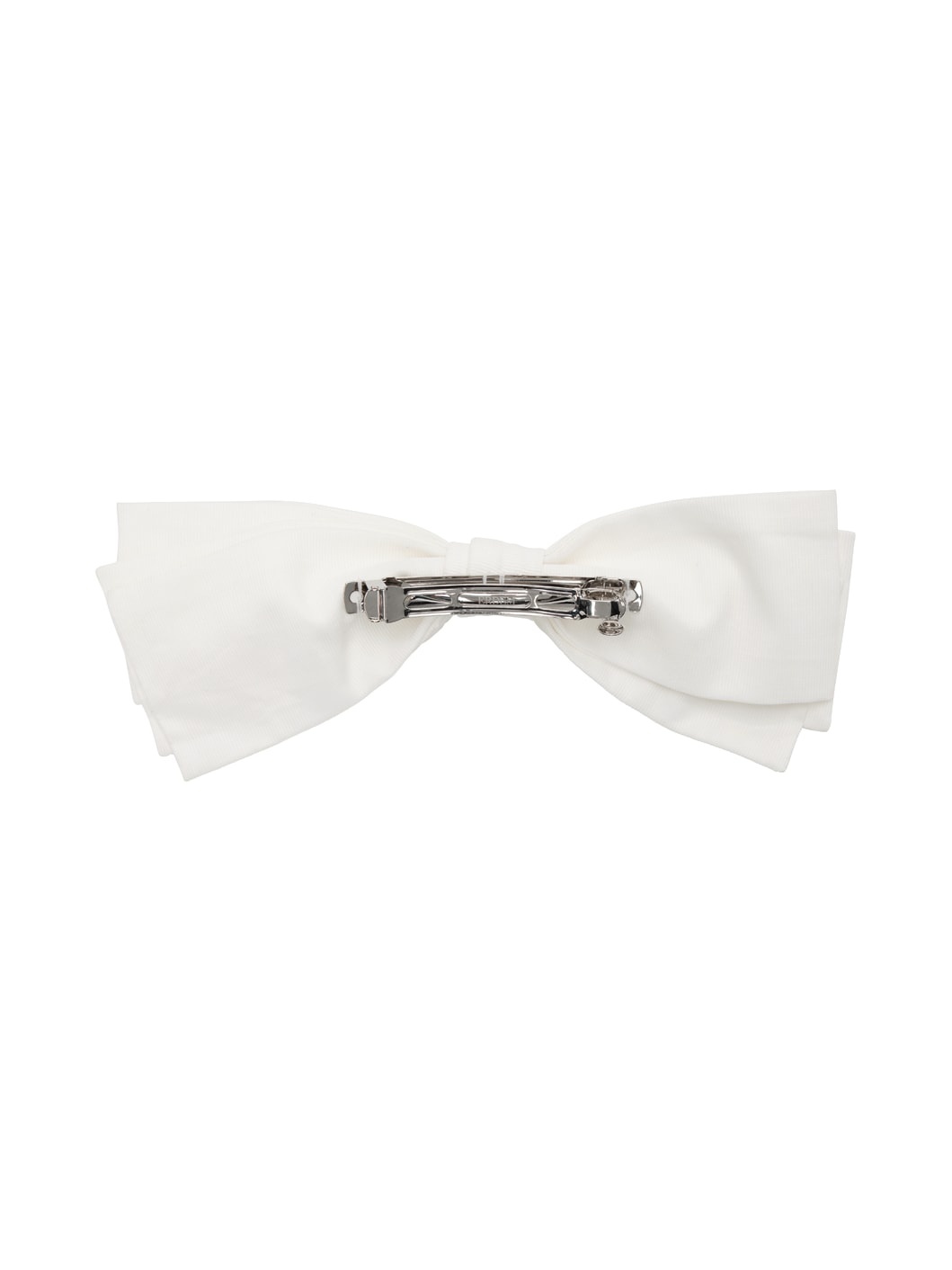 White Crystal-Cut Barrette - 2