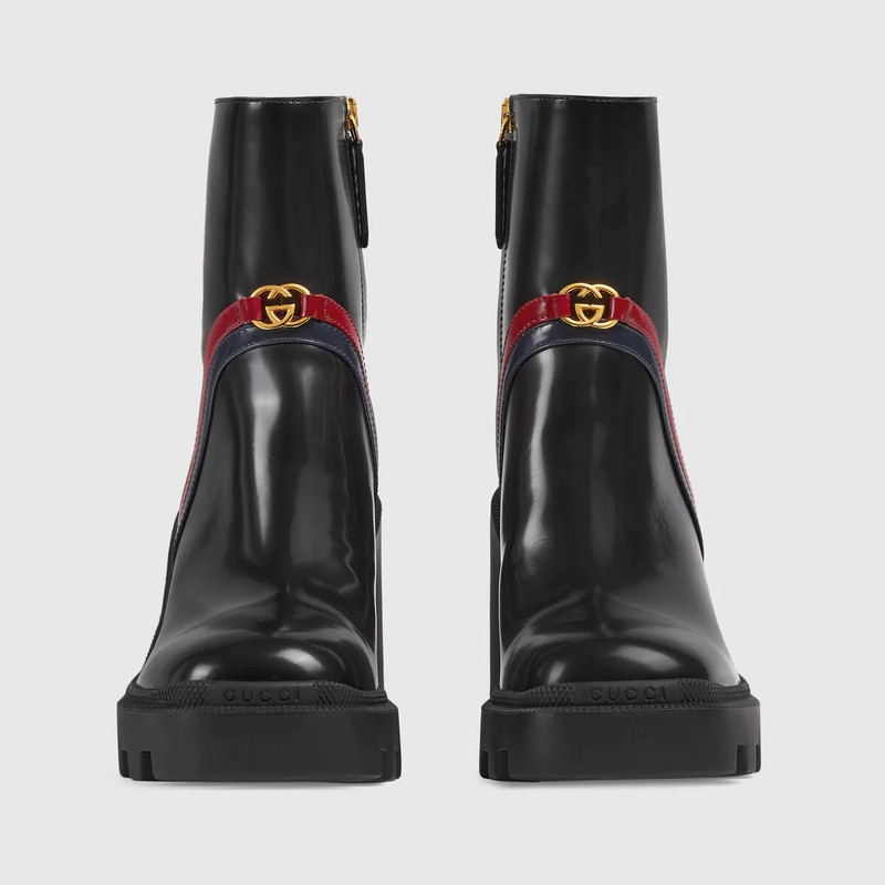 Women's ankle boot with Interlocking G 3