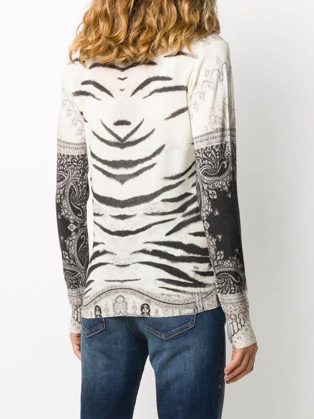 print mix fitted jumper - 4