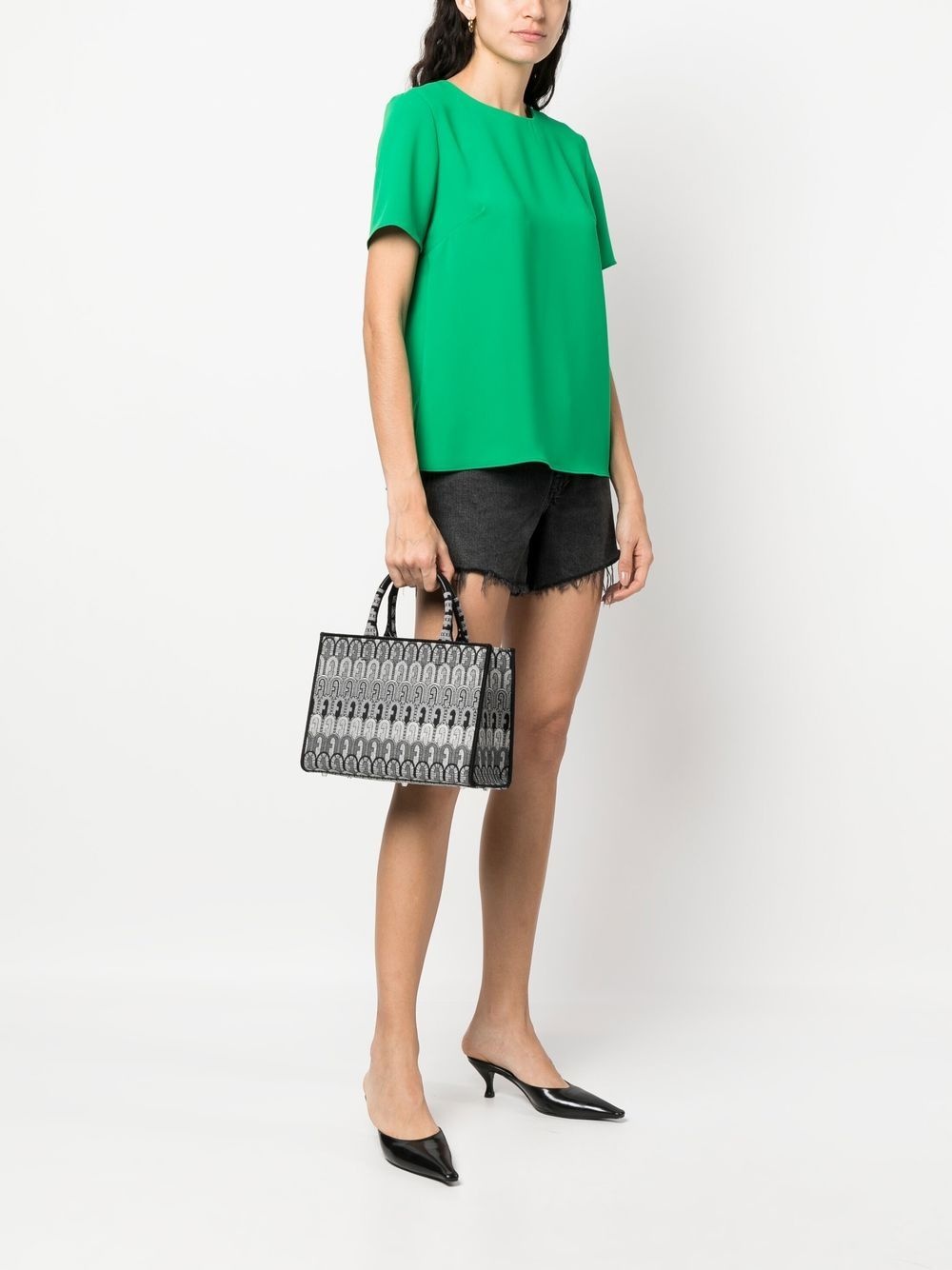 jacquard-print tote bag - 2