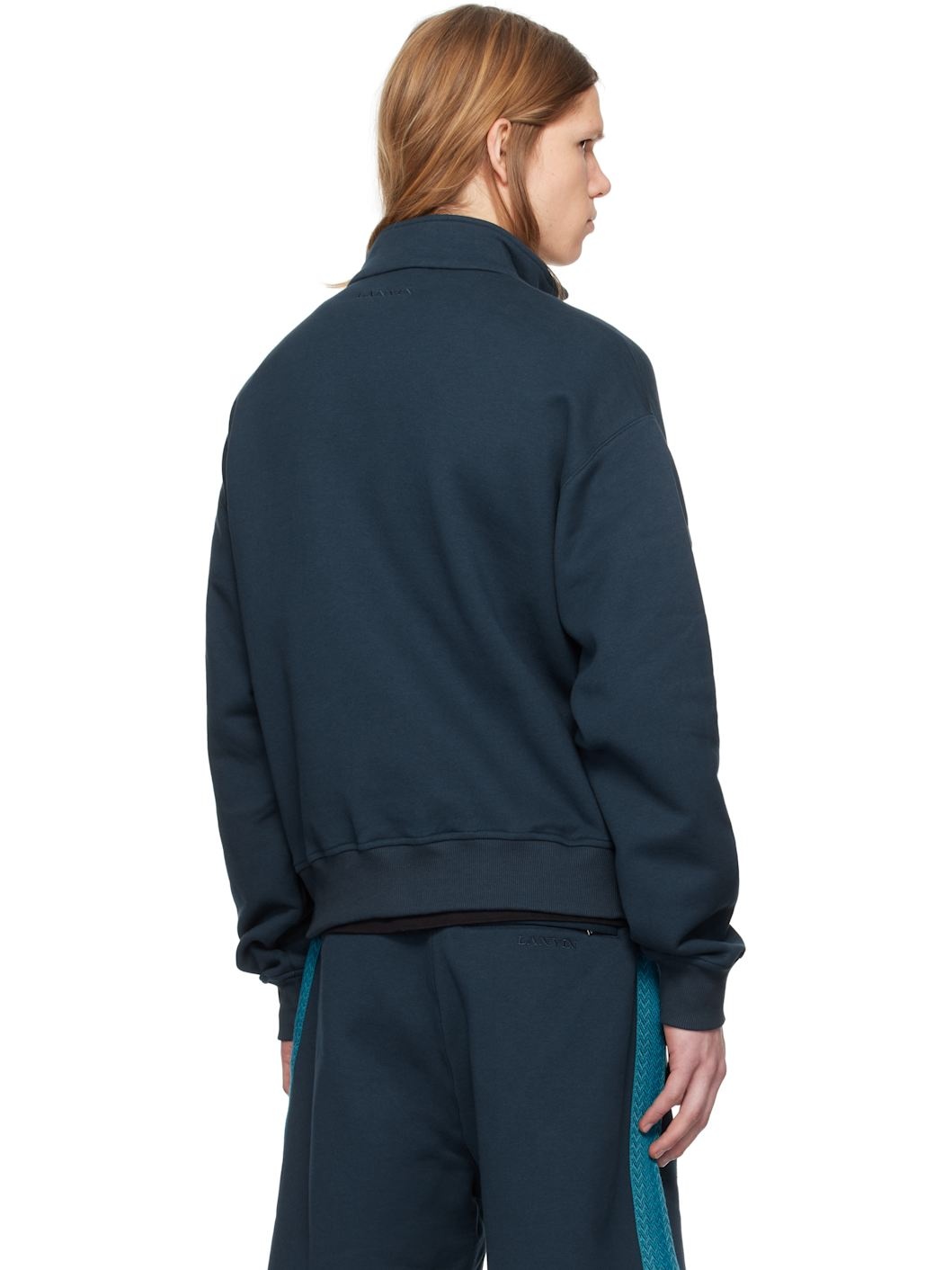 Blue Curb Zipped Jacket - 3