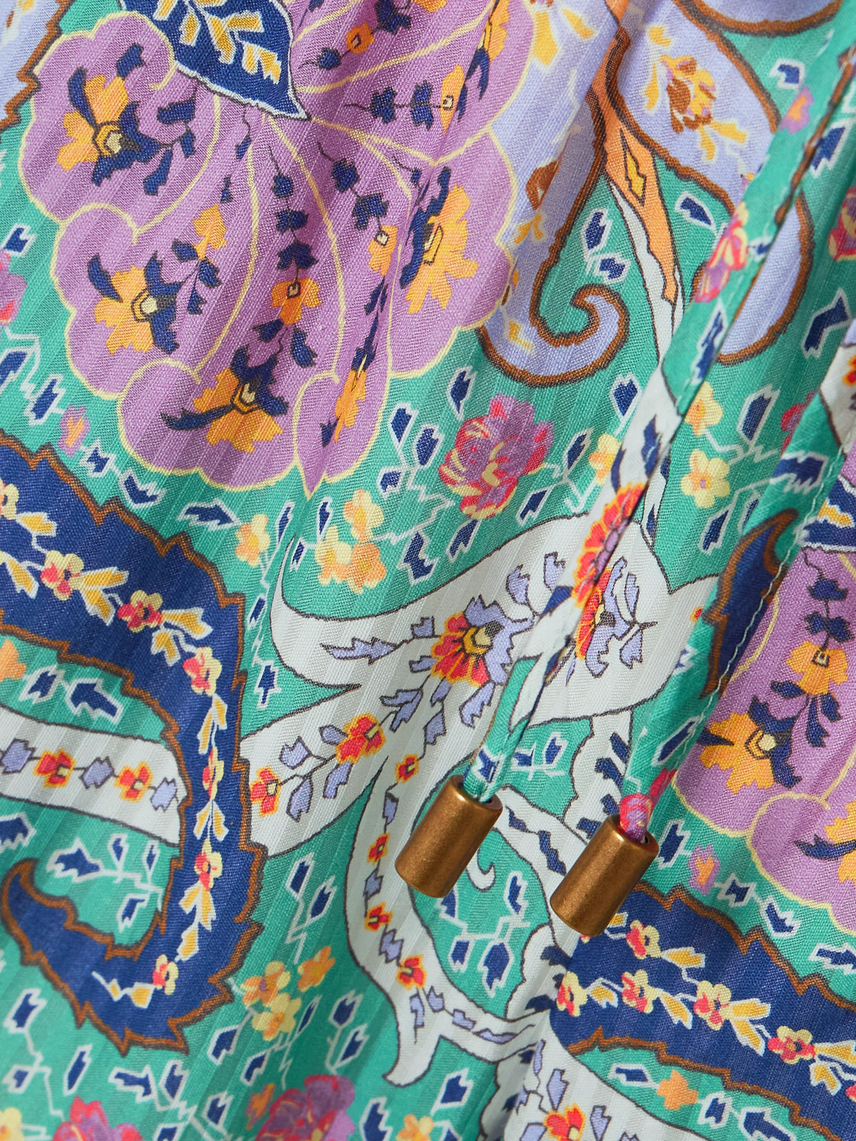 Paisley-print Cotton And Silk-blend Voile Wide-leg Pants - 4