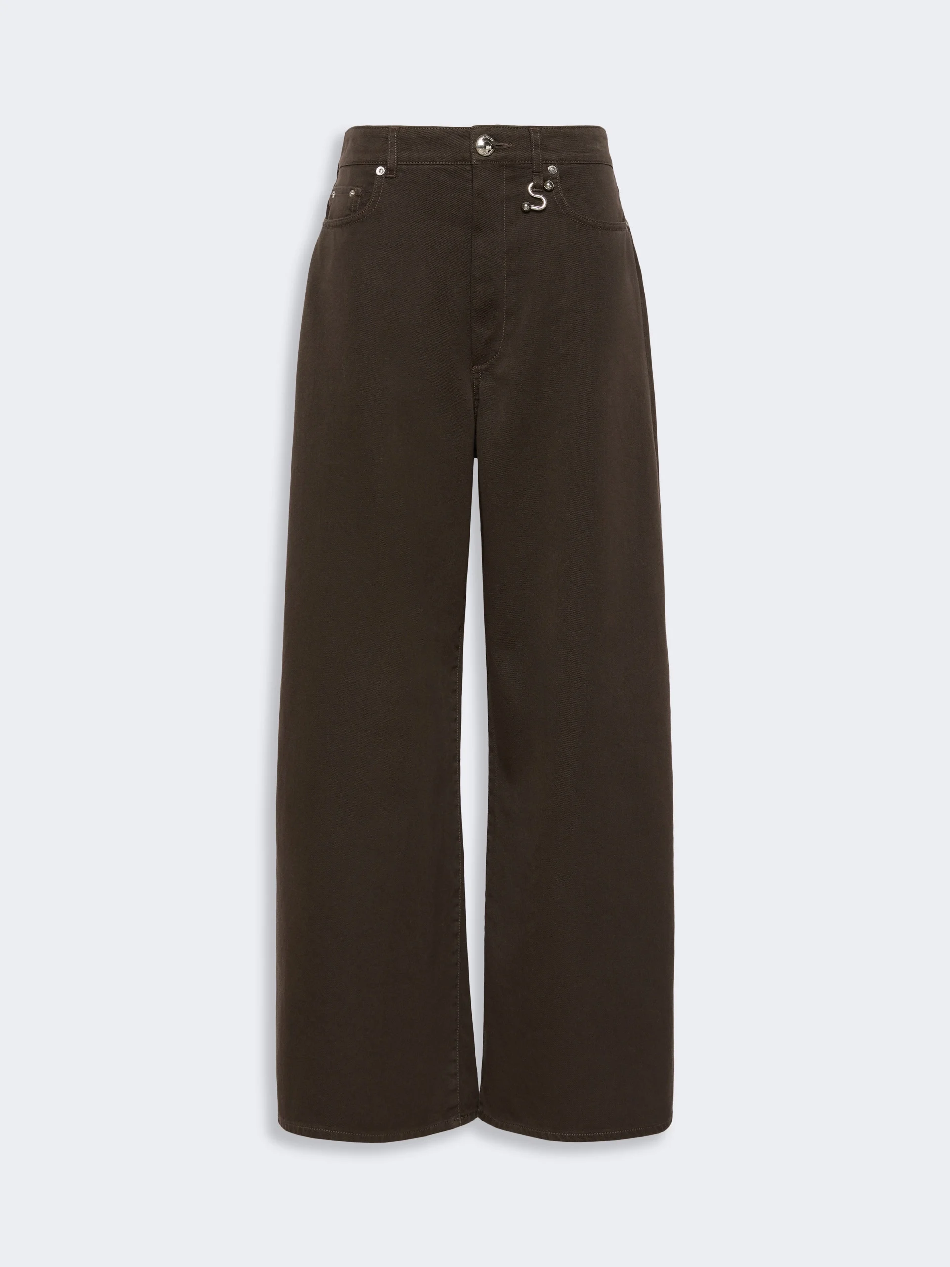 SIAMESE Oversized jeans - CHOCOLATE - 1