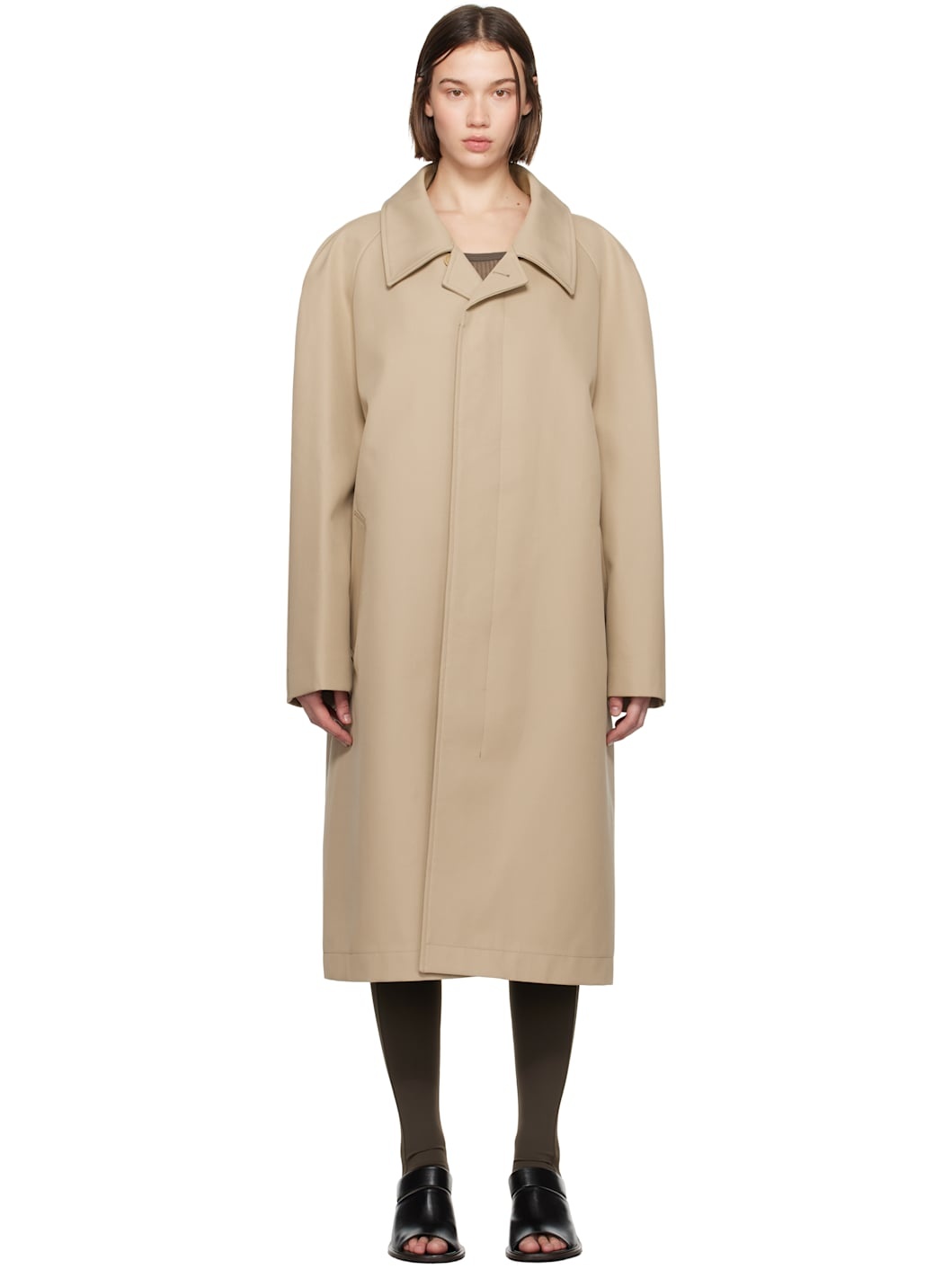 Tan Car Coat - 1