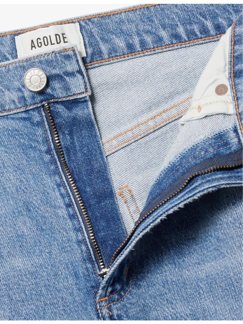 Harper straight-leg mid-rise recycled-cotton denim jeans - 6