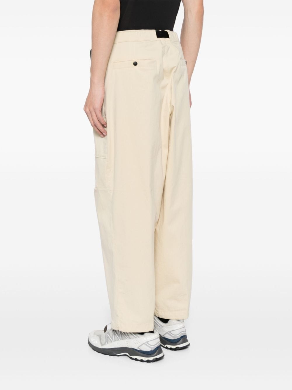 logo-embroidered trousers - 4