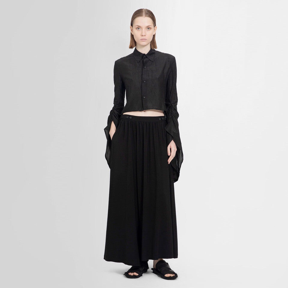 YOHJI YAMAMOTO WOMAN BLACK SHIRTS - 4