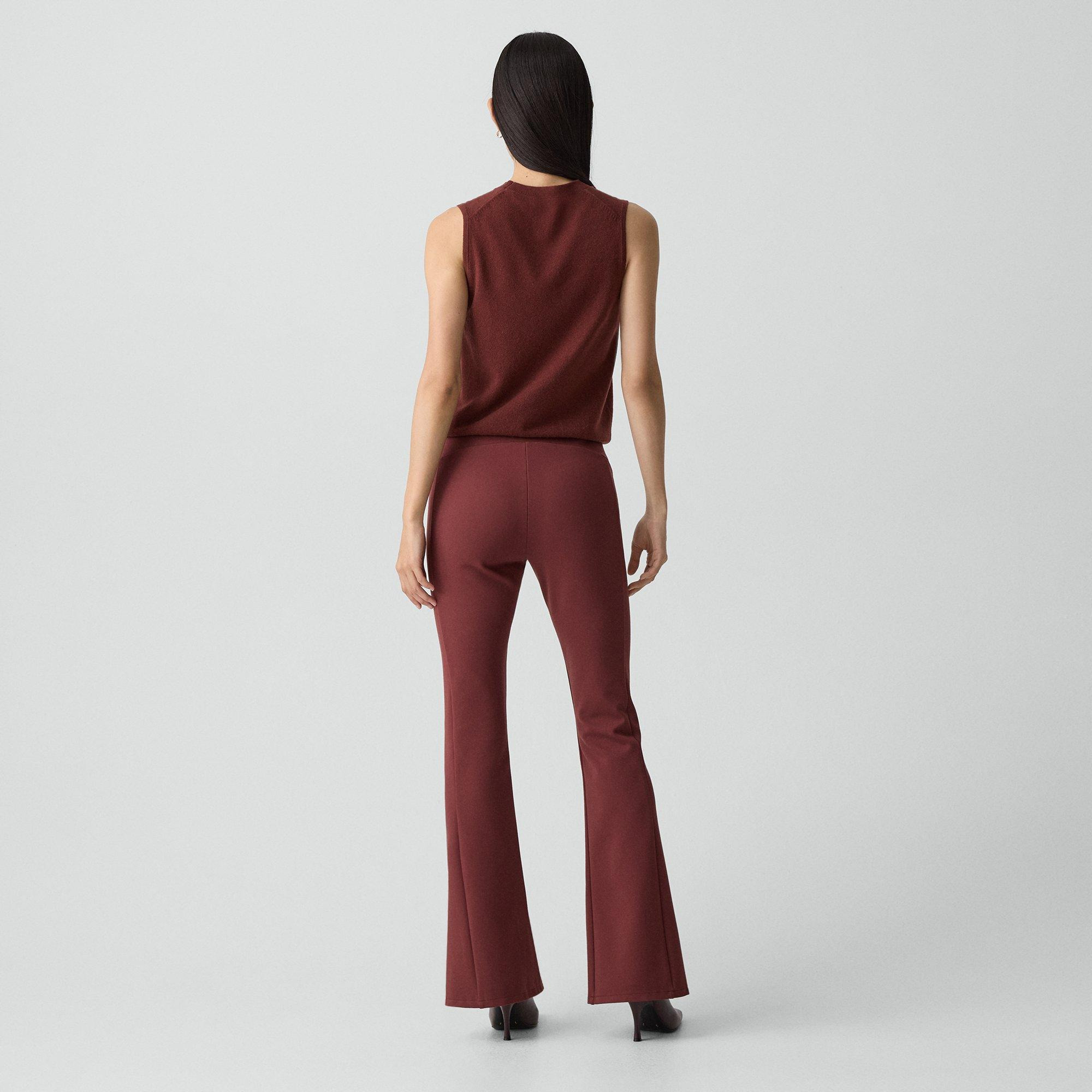 Flared Slit Legging in Motion Ponte - 4