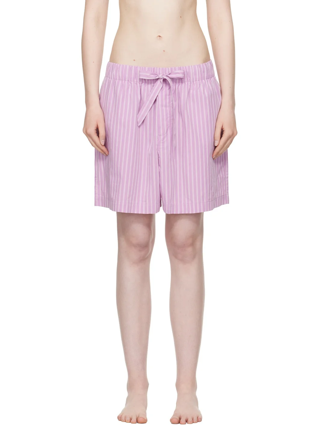 Pink Poplin Pyjama Shorts - 1