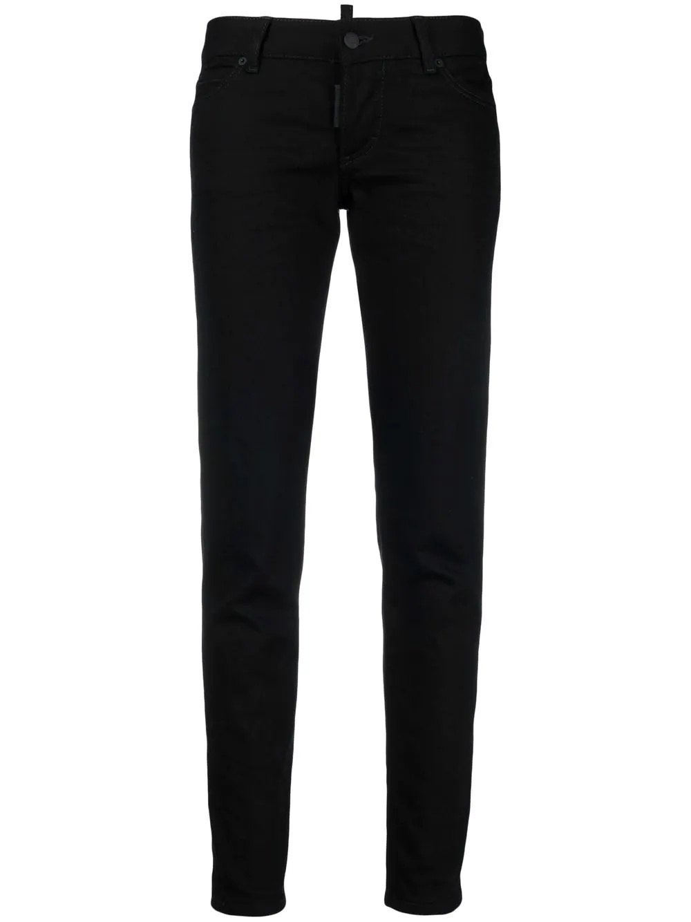 logo-patch skinny denim trousers - 1