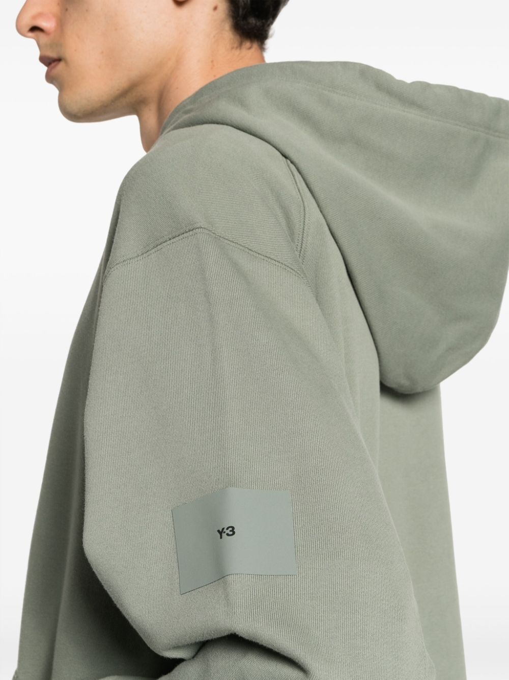 zip-up organic cotton hoodie - 5