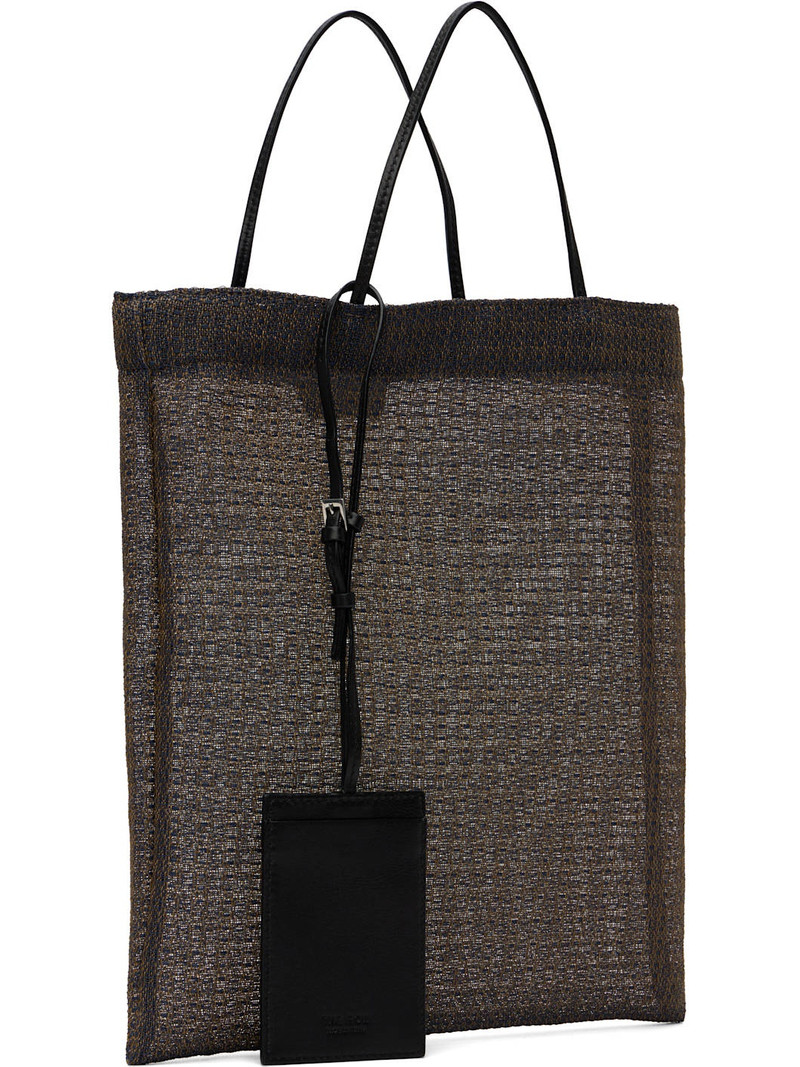 The Row Navy Barn Mini Tote outlook