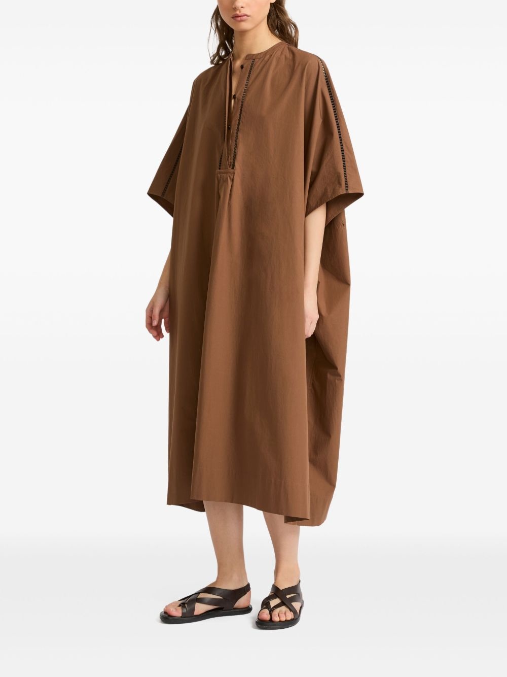 poplin kaftan dress - 3