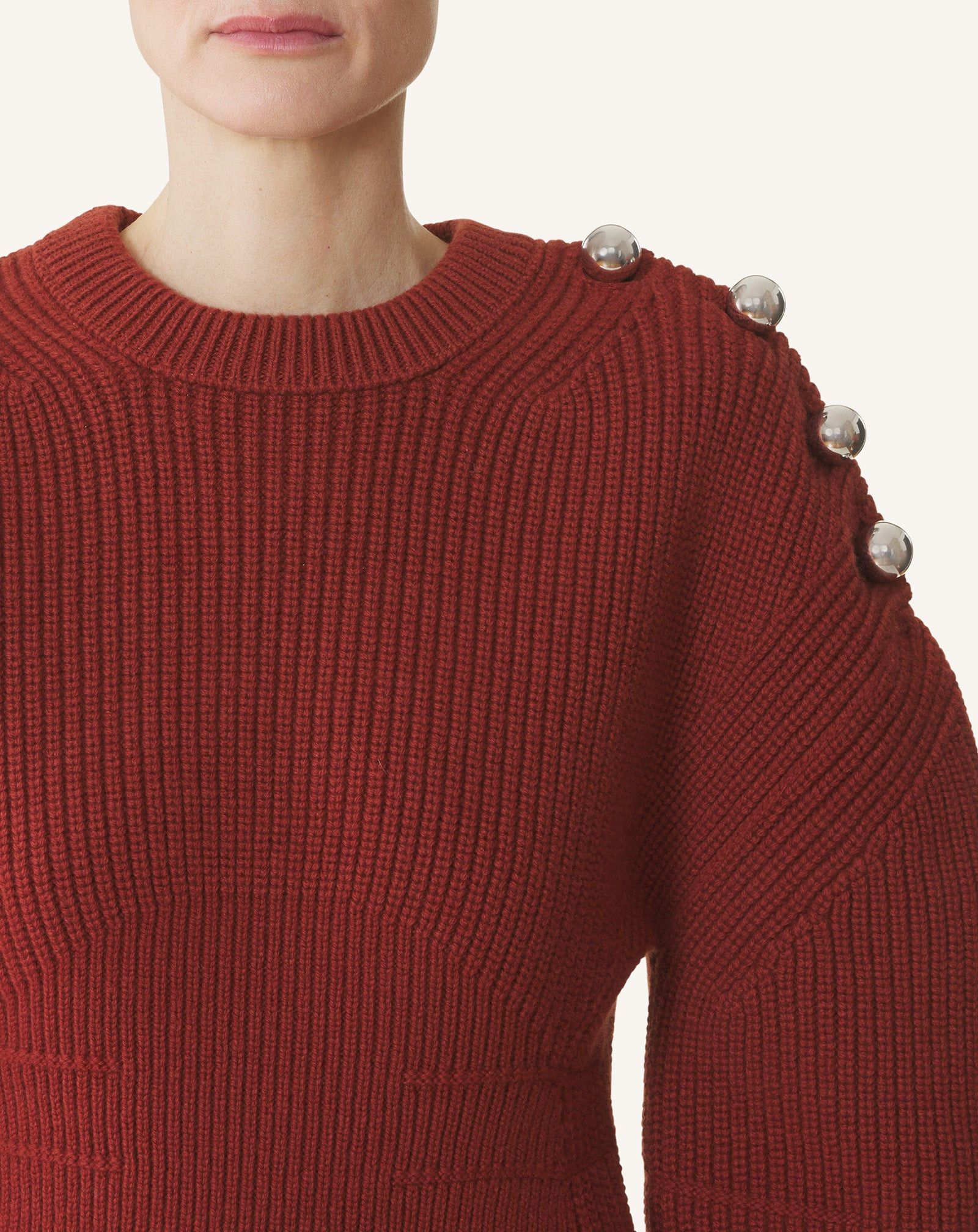 WOOL RIBBED SWEATER - 5