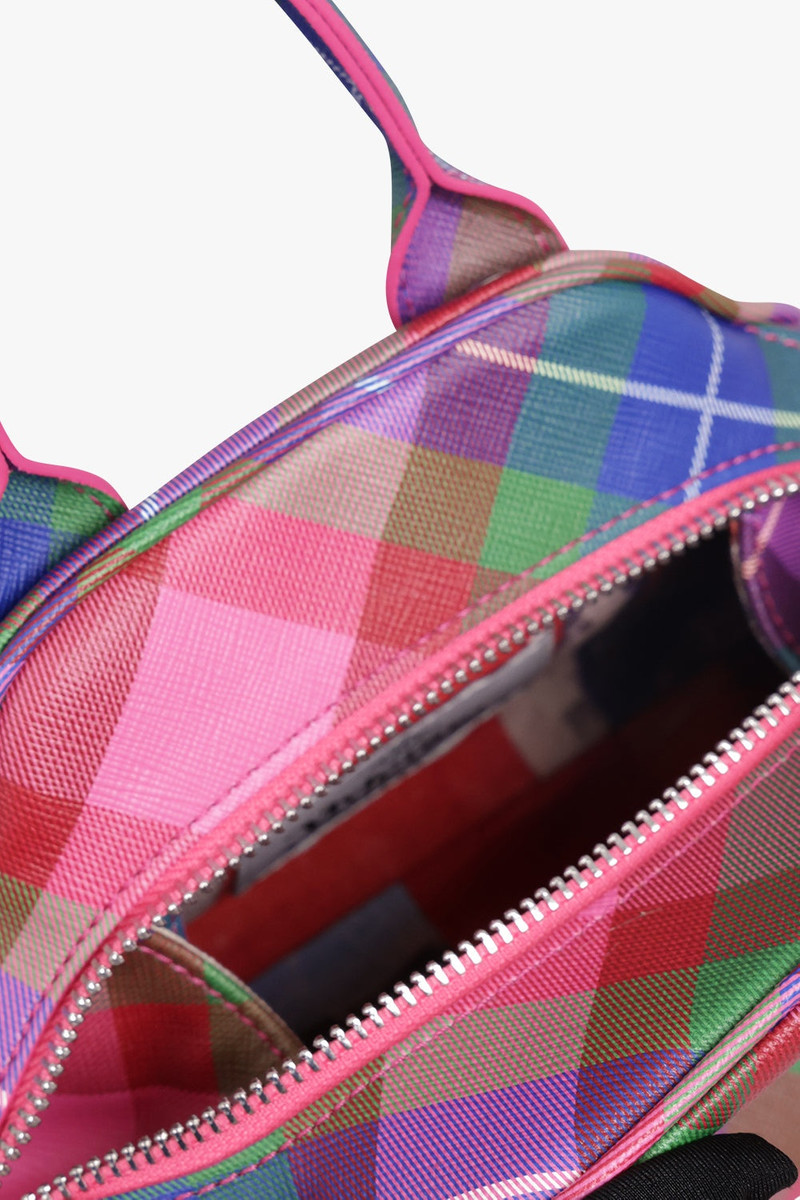 YASMINE PRINT SMALL BAG | CANDY TARTAN 4