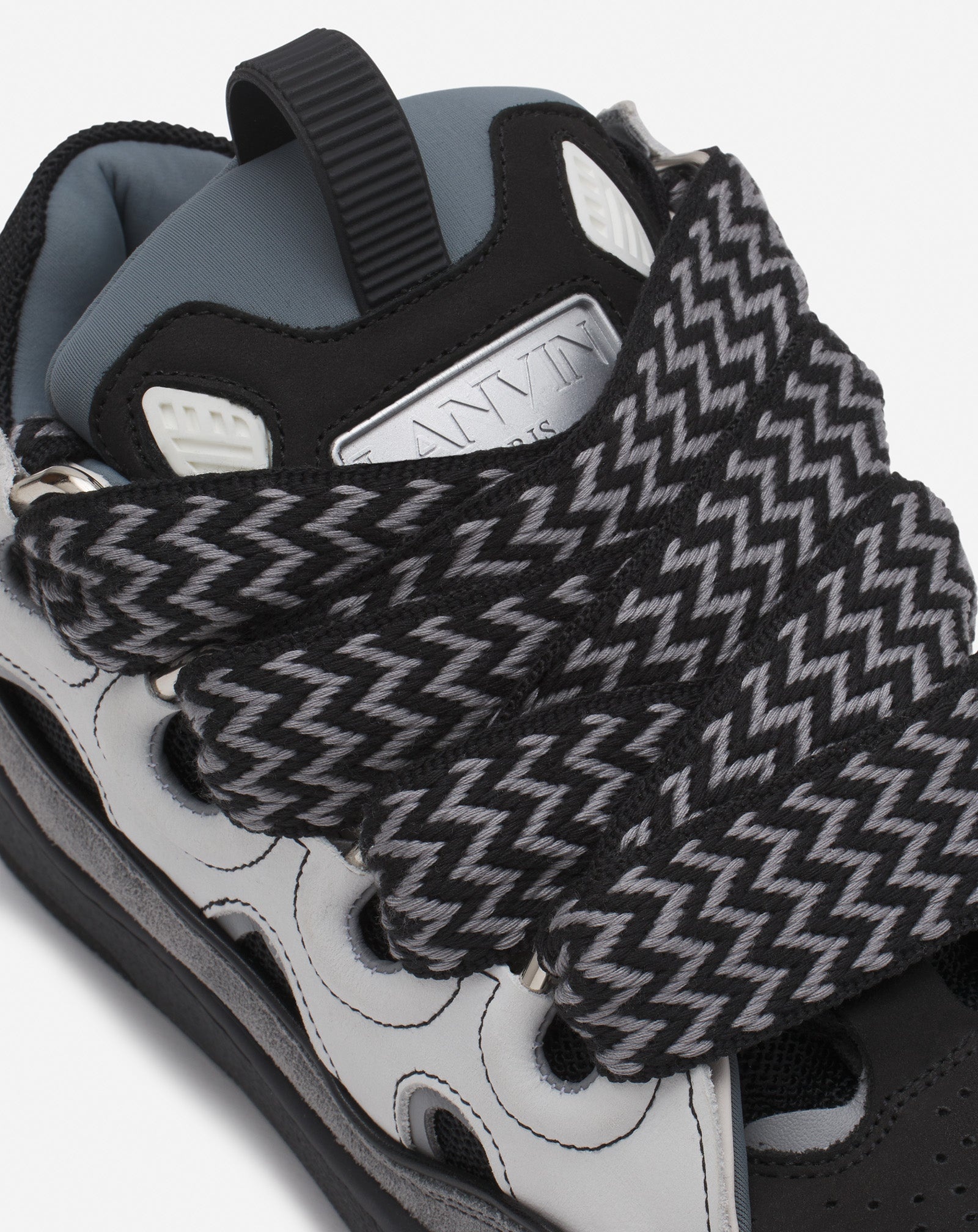 LEATHER CURB SNEAKERS - 5