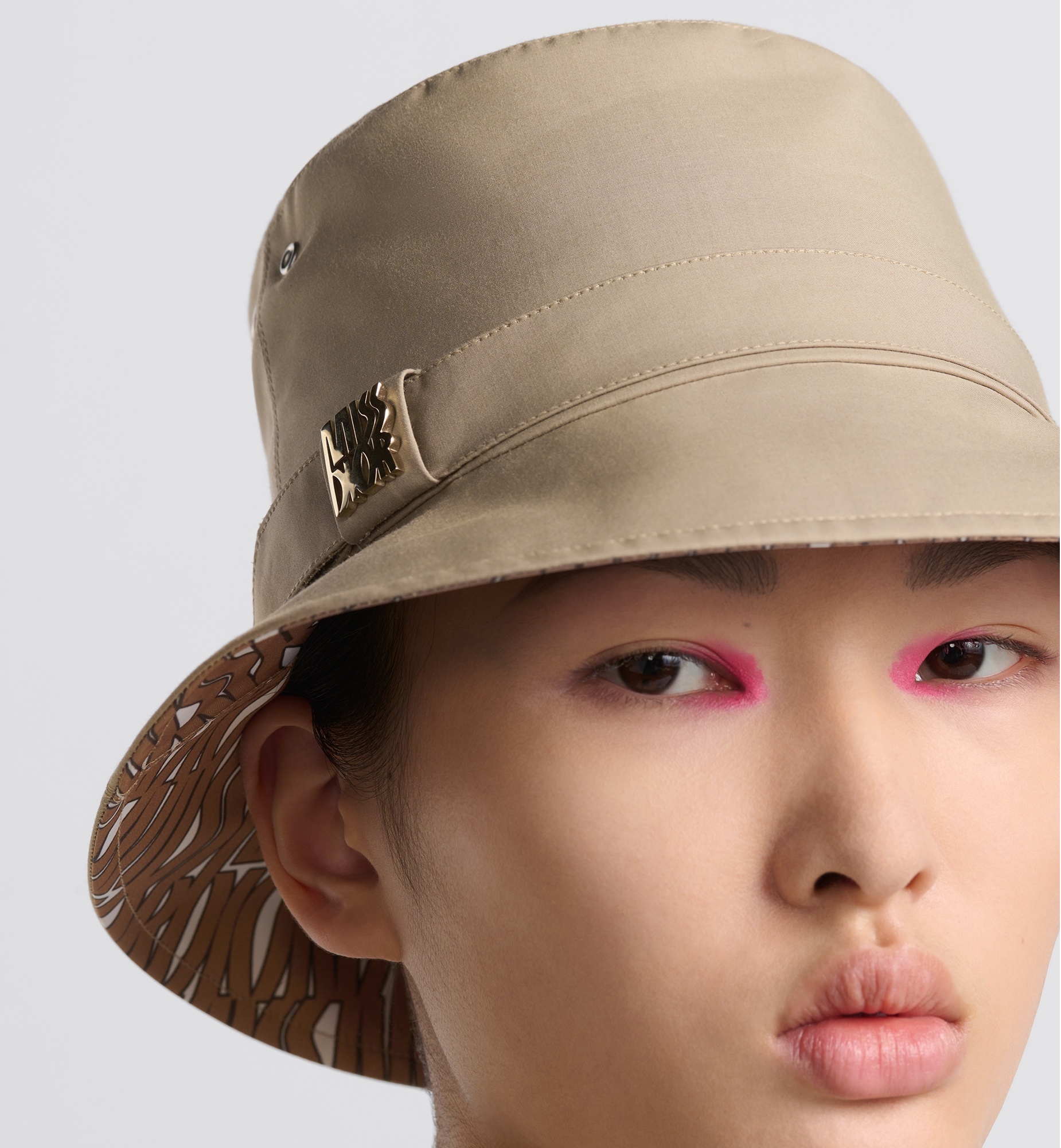 Teddy-D Miss Dior Allover Small Brim Bucket Hat - 3