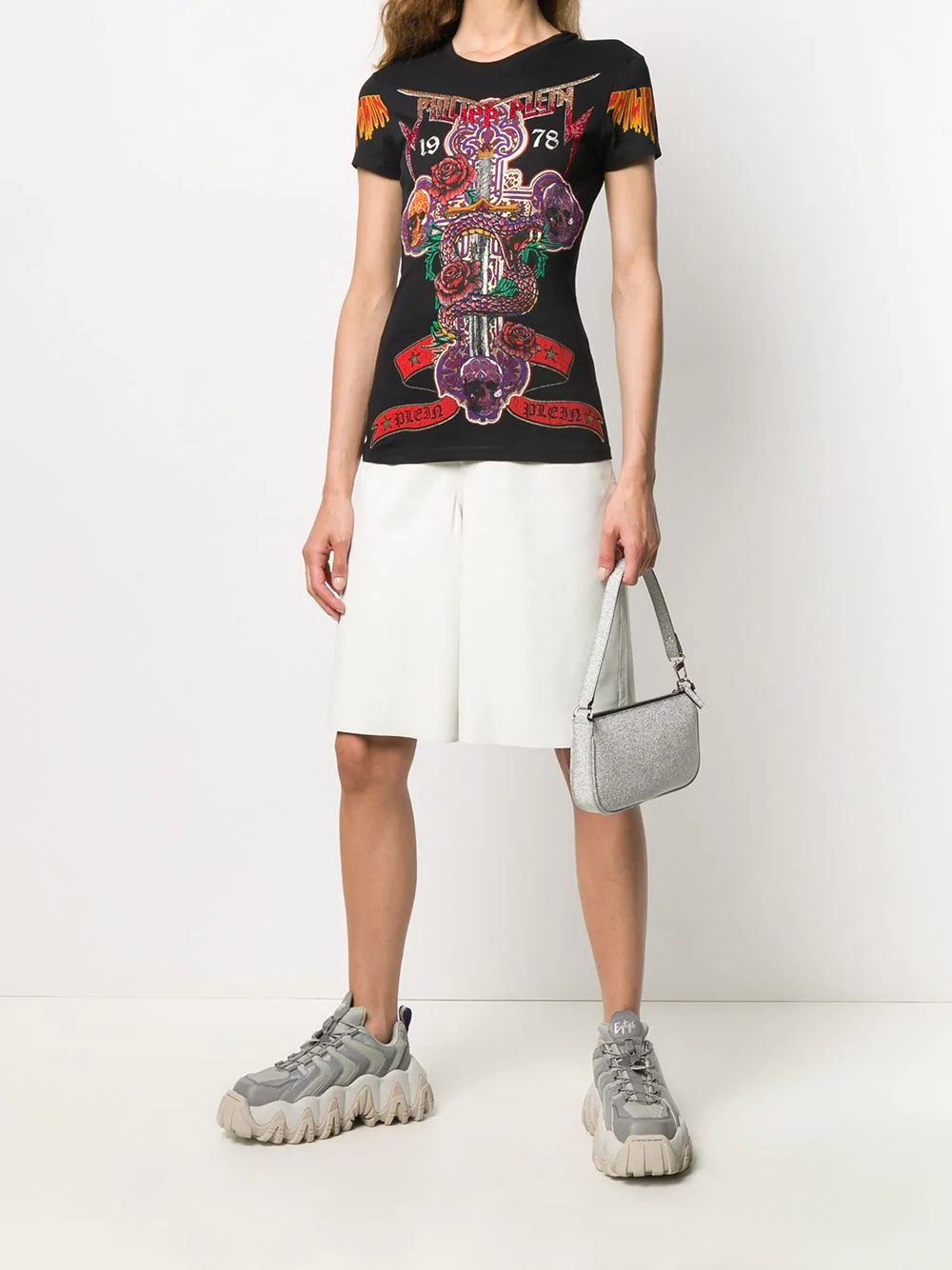 rock print T-shirt - 2