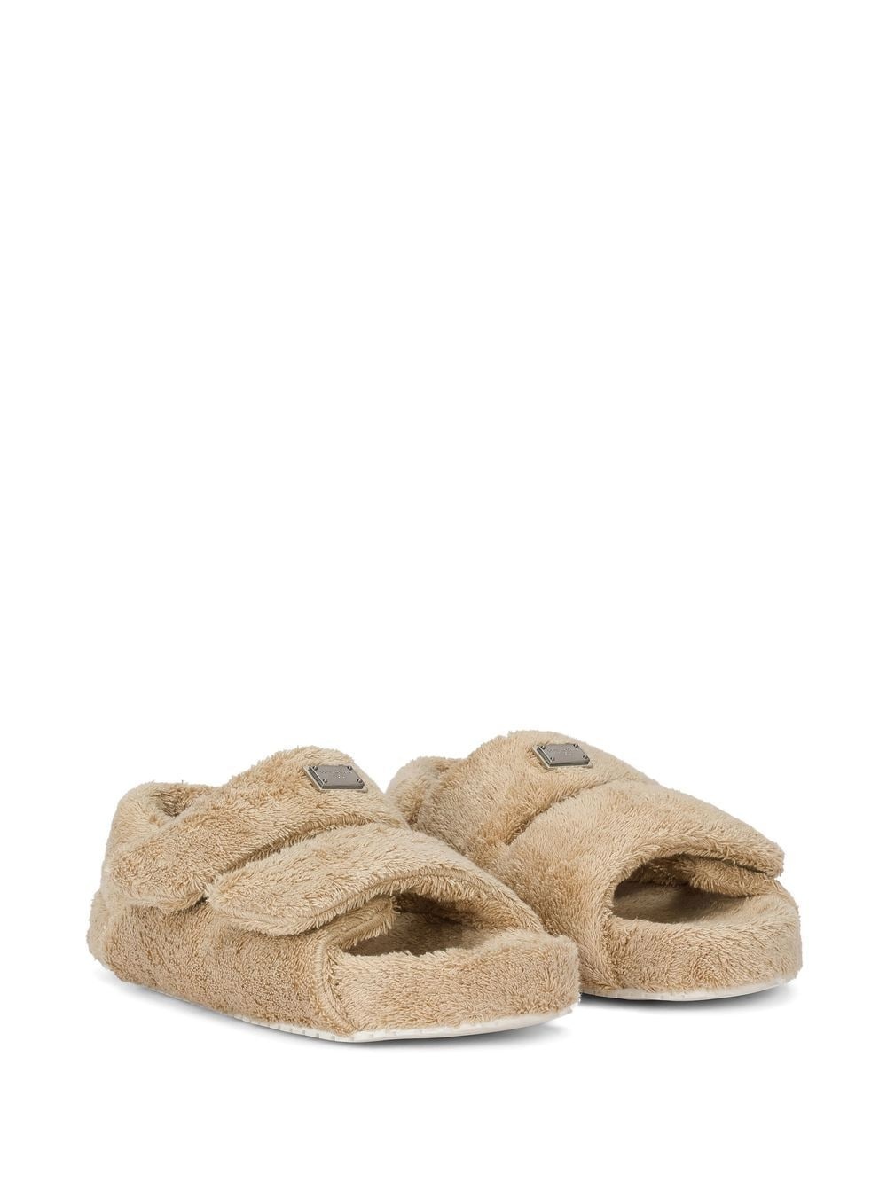 faux-fur sandals - 2