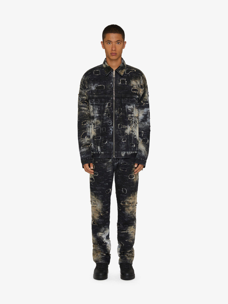 Givenchy STRAIGHT FIT JEANS IN RIP AND REPAIR DENIM outlook