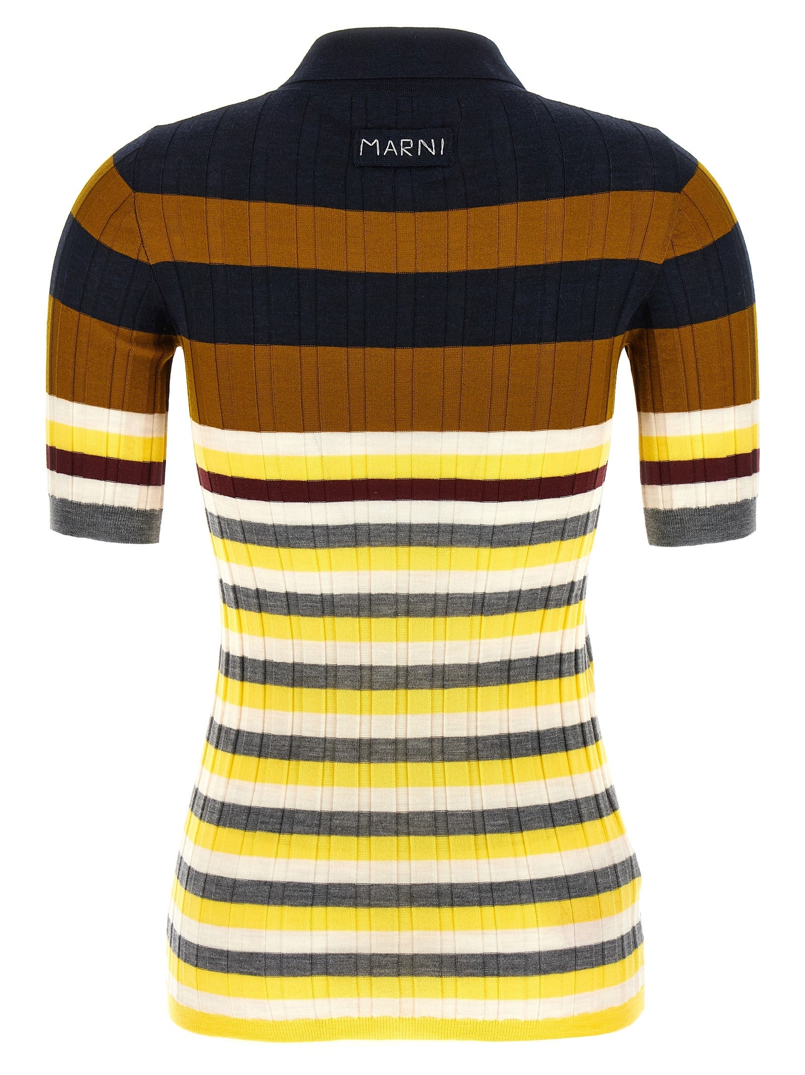 Ribbed Wool Shirt Polo Multicolor - 2
