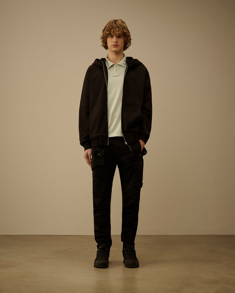 C.P. Company 20/1 Jersey Short Sleeve Boxy Logo Polo outlook