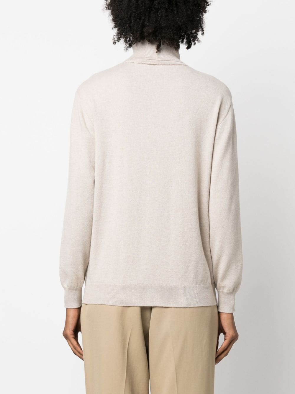 roll-neck cashmere jumper - 4