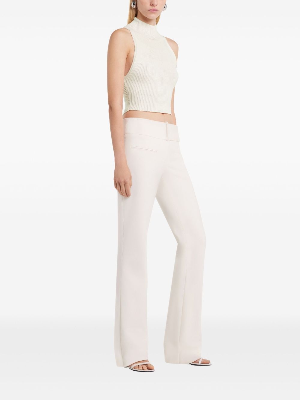 cropped ribbed tank top - 3