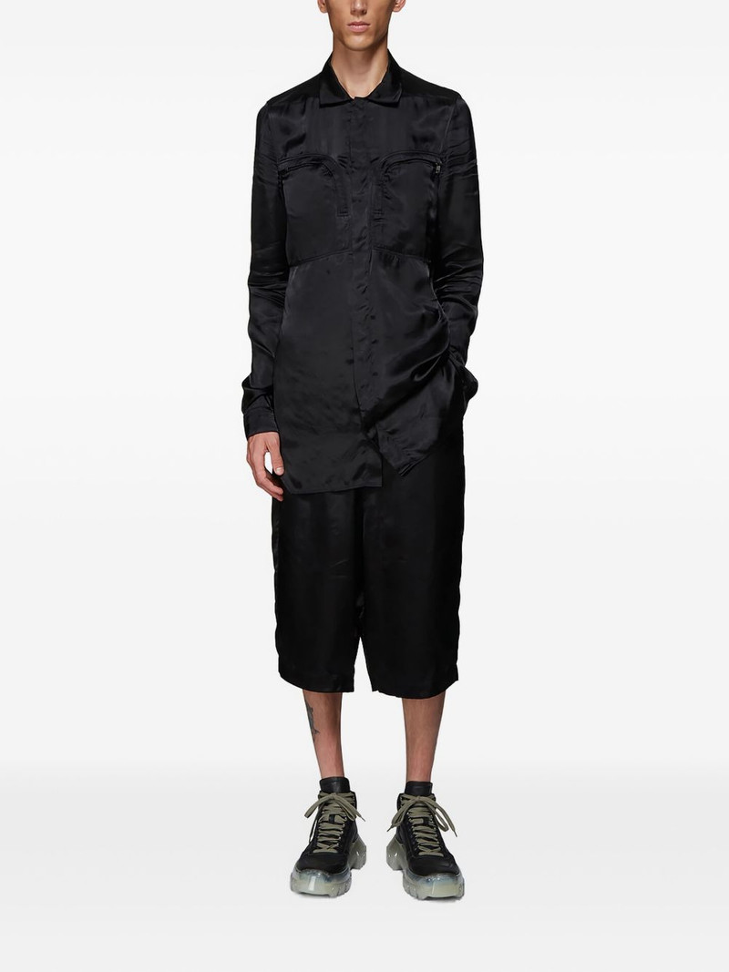 Rick Owens cutaway collar shirt outlook