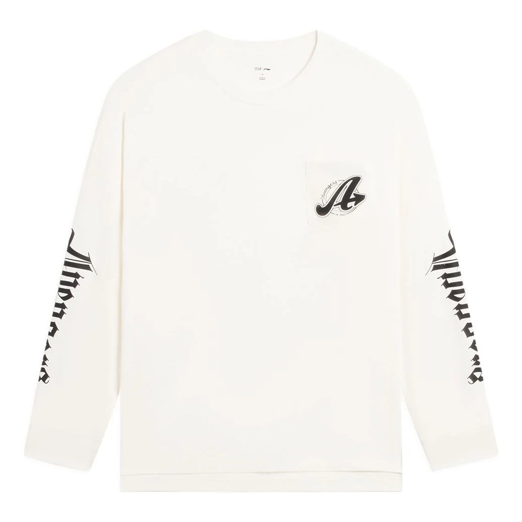 Li-Ning x MARVEL Graphic Sweatshirt 'White' AHSSE29-3 - 1