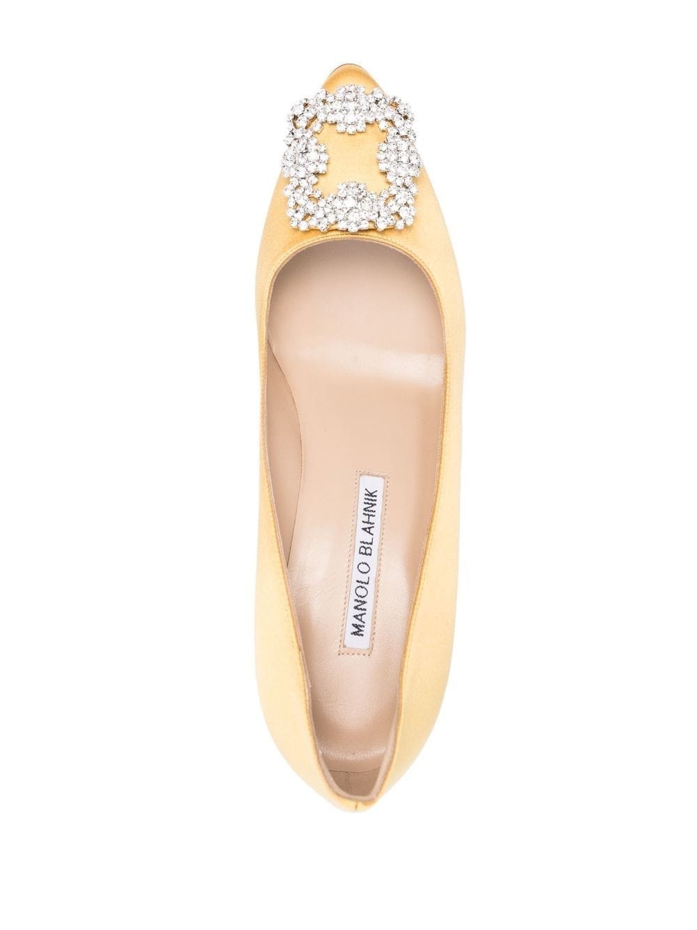 Hangisi 70mm crystal-buckle pumps - 4
