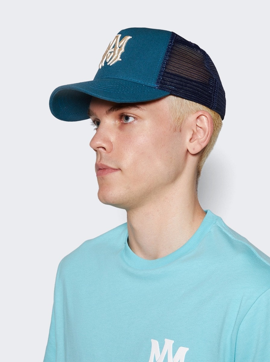 auction MA Trucker Hat Teal - 4