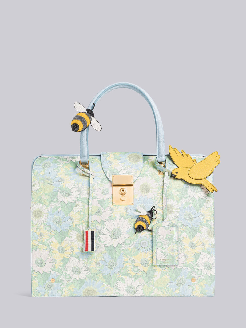 Pebble Grain Leather Flower Mr. Thom Bag 1