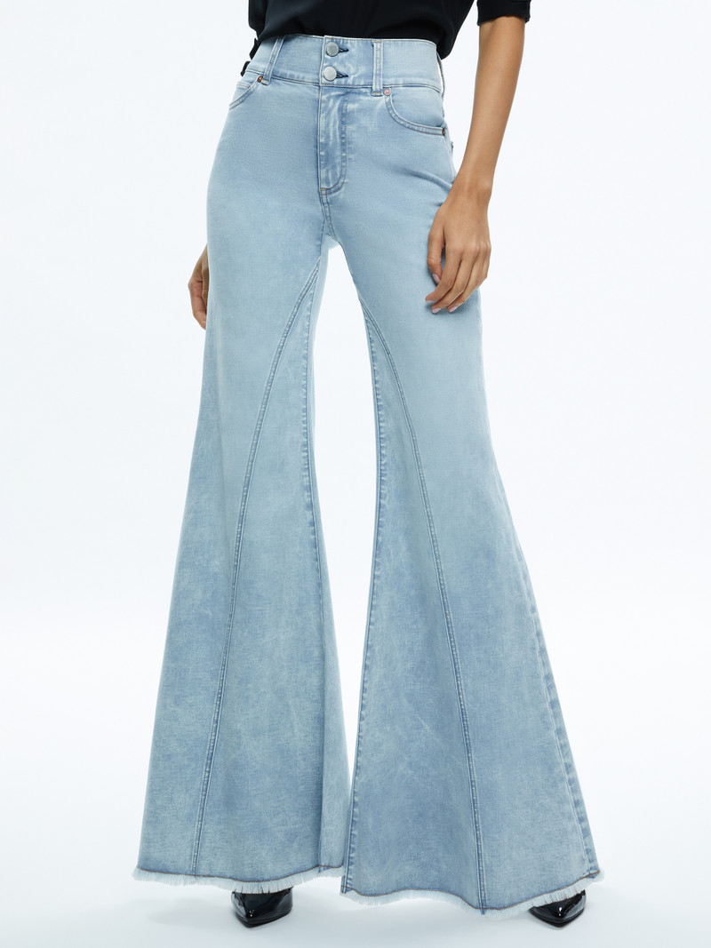 BEAUTIFUL SEAMED WIDE LEG JEAN 1