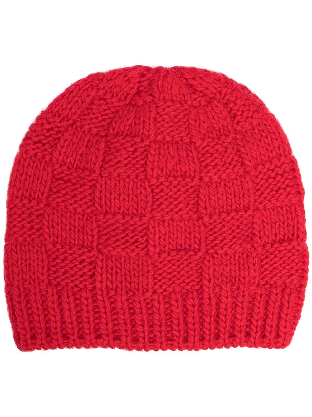 woven-knit beanie - 1